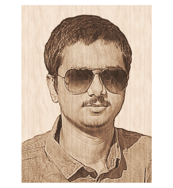 Customized Wooden Laser Engraved Photo Frame