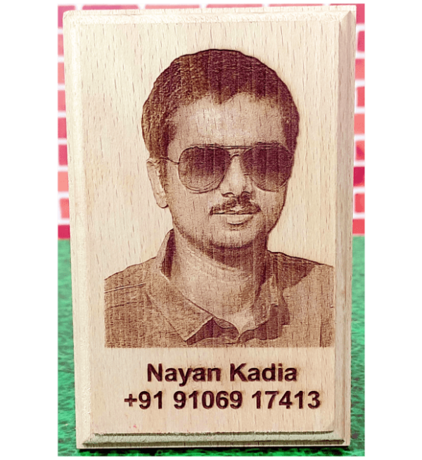 Customized Wooden Laser Engraved Photo Frame - Image 2