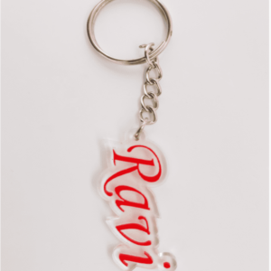 Any Shape Name Acrylic Keychain